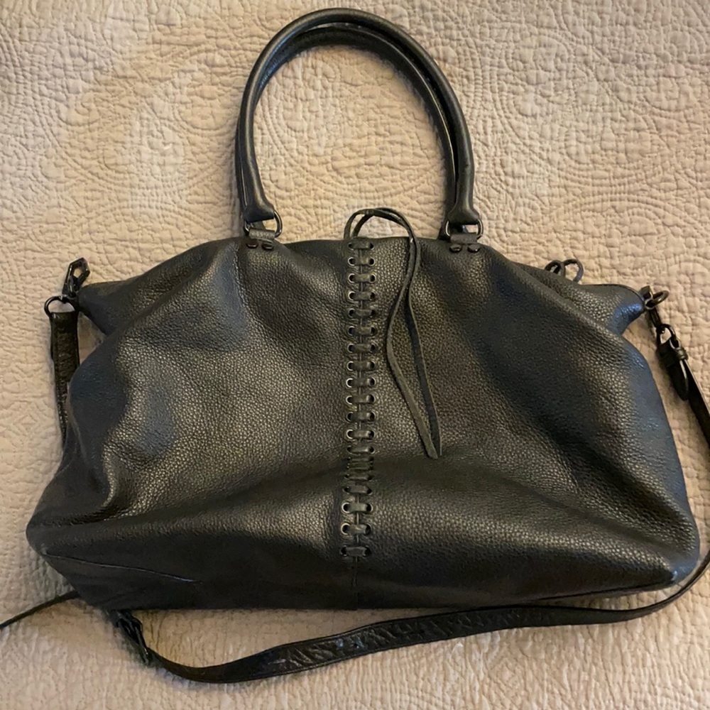 Rebecca Minkoff black zipper satchel